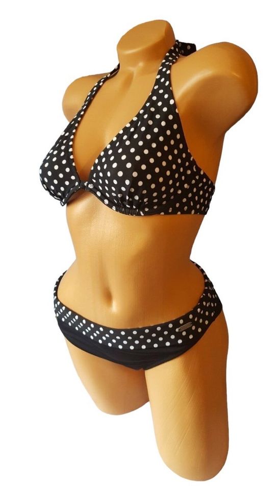 Venice Beach Bügel Bikini 38C NEU Schwarz Weiß Punkte in St. Egidien