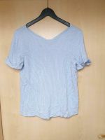 Shirt Blusenshirt Bluse weiß hellblau Damen edc S Bayern - Oberbergkirchen Vorschau