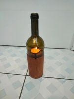 Kerze als Weinflasche, Weinlicht, Windlicht, Teelicht Kerze Nordrhein-Westfalen - Erftstadt Vorschau