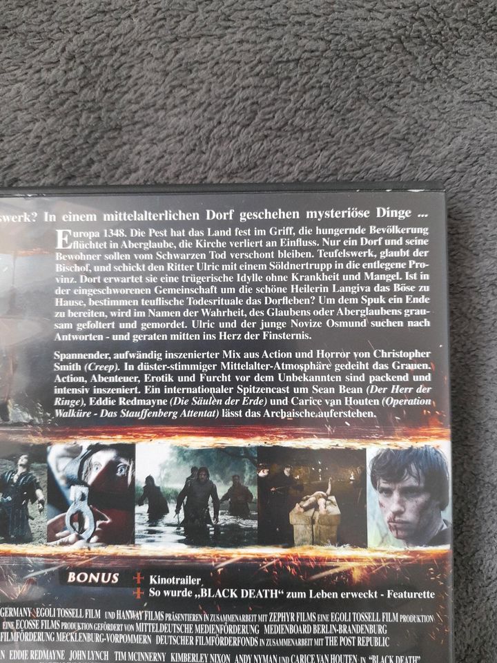 DVD : HISTORIENFILM " SEAN BEAN - BLACK DEATH in Konstanz