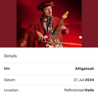 Suche Konzertkarten Alligatoah Halle / Berlin Sachsen-Anhalt - Dessau-Roßlau Vorschau