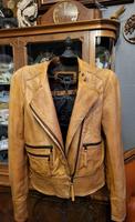Damen Lederjacke Echtleder Mango Braun Cognac Gr. M Niedersachsen - Braunschweig Vorschau