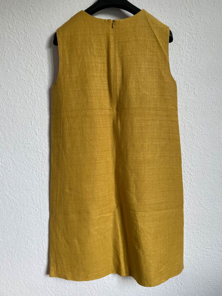 Max-Mara Damen-Kleid Midi-Kleid Sommer-Kleid Dress Gr. 36 gelb in Nagold