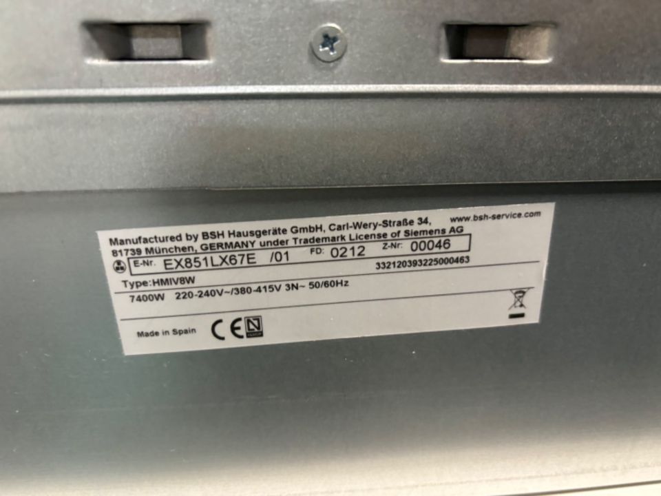 Siemens Kochfeld EX851LX67E mit Abzug, Wifi statt 1699€ in Zeitz