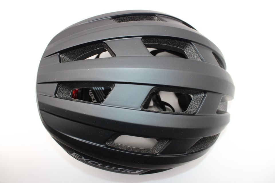 Exclusky Fahrradhelm Damen Herren (56-61CM) Schwarz Erwachsener in Notzingen