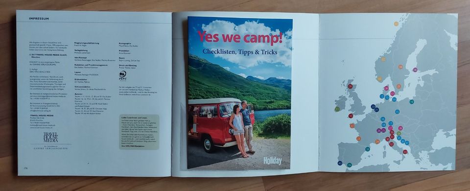 Buch "Yes we camp", Campingziele in Europa, Extraheft, Checkliste in Hamburg