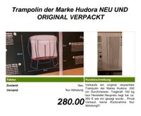 Trampolin der Marke Hudora Niedersachsen - Osterholz-Scharmbeck Vorschau