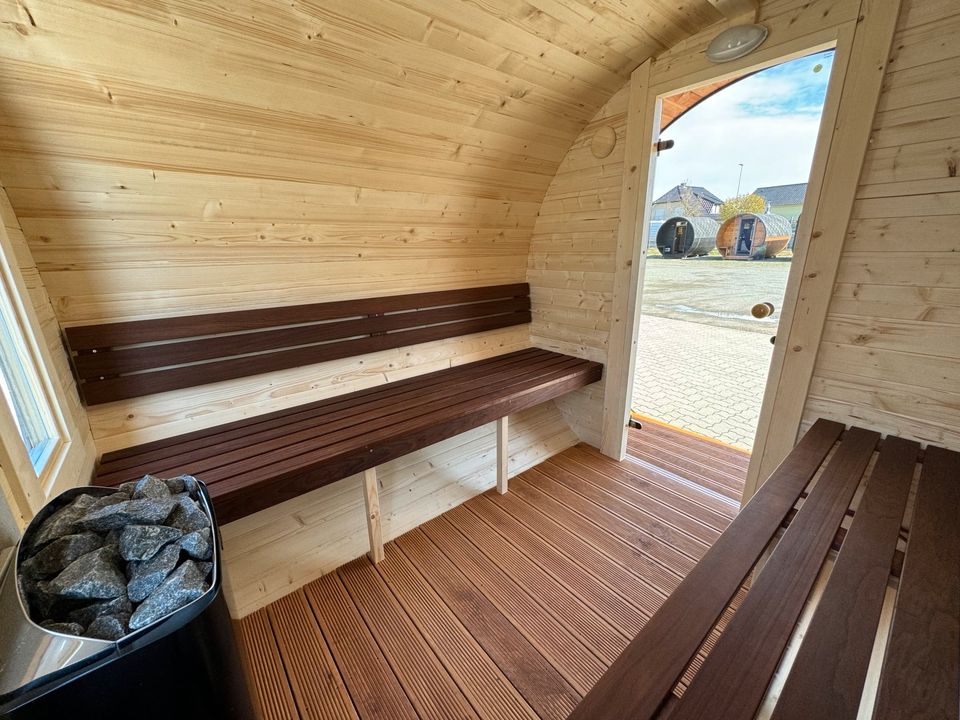 Gartensauna 3x2.35m SOFORT ✅ Fasssauna Elektroofen Montiert Sauna in Stuhr