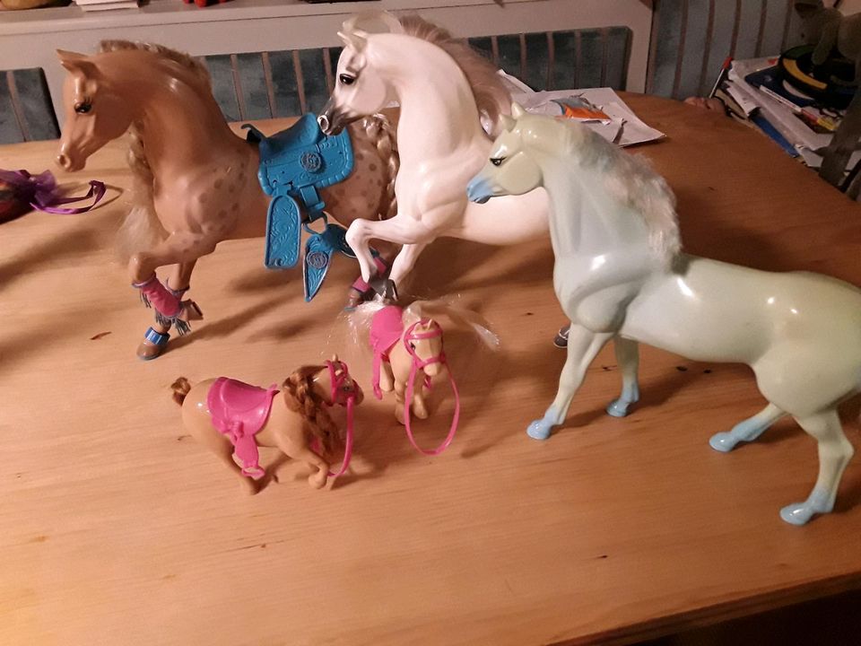 Barbie Pferde Set aus 5 Pferden in Bergrheinfeld