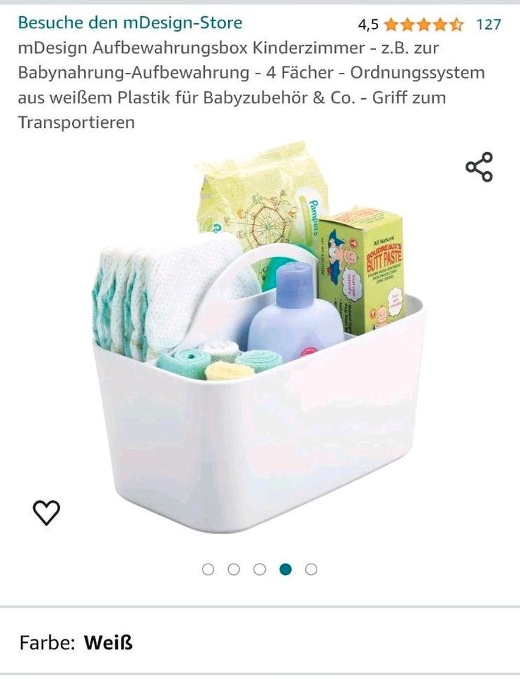 mDesign Aufbewahrungsbox für Baby/Kinder. in Waldkirch