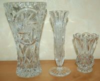 3x Vase Blumenvasen 3 Bleikristall-Vasen Glas-Vase Bayern - Kronach Vorschau