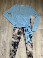 MAndala Yoga Hose und Wickeljacke Gr. S organic Strickjacke blau Schleswig-Holstein - Lütjenburg Vorschau