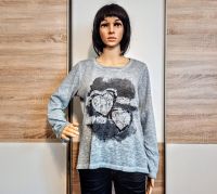 Schönes Langarm-Shirt in blau von Gina Benotti mit zwei Herzen Berlin - Hellersdorf Vorschau