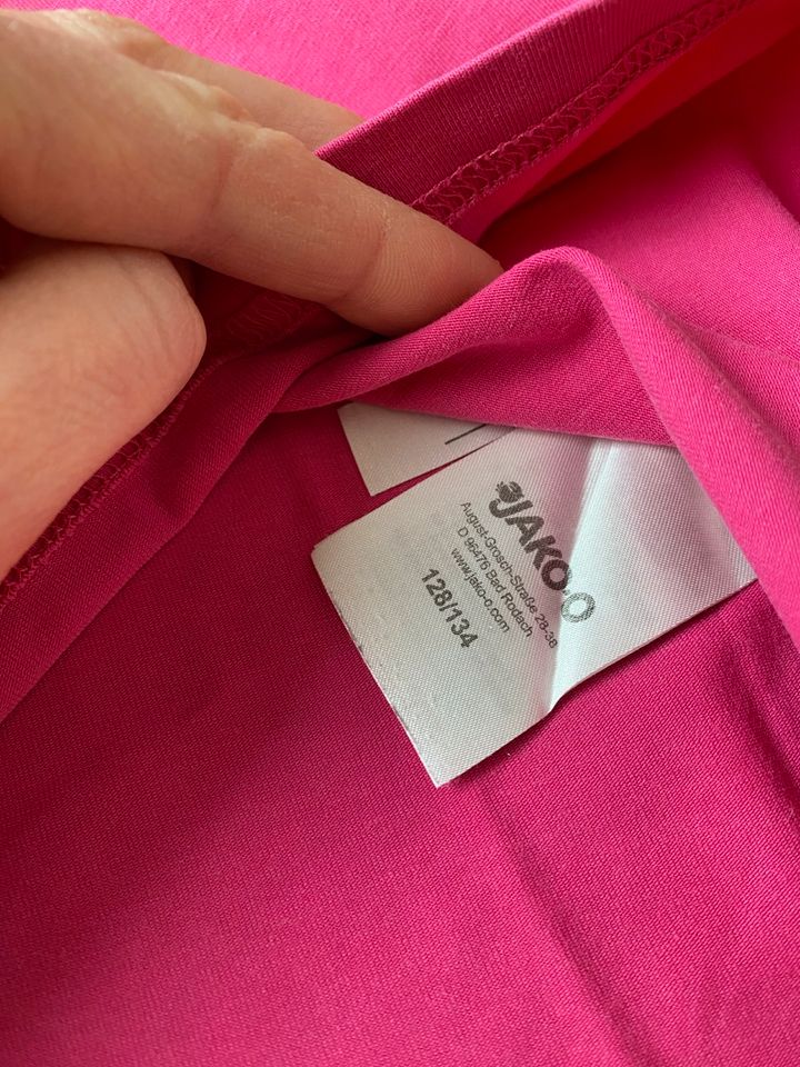 Mädchen Jako-O Set T-Shirts Glitzer Gr.128/134 rosa Pferd in Ettlingen