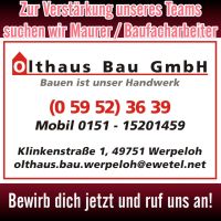 Maurer / Baufacharbeiter gesucht! Niedersachsen - Werpeloh Vorschau