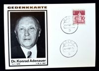 Gedenkkarte Adenauer 1967 Todestag ungelaufen Aachen - Kornelimünster/Walheim Vorschau
