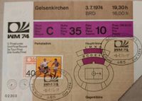 Briefmarke 1974 + original Ticket WM 1974, LUXUS Nordrhein-Westfalen - Herne Vorschau