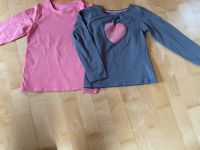2 Shirts Longshirts Vertbaudet rosa grau Herz Gr. 122 (126cm) Bayern - Dingolfing Vorschau