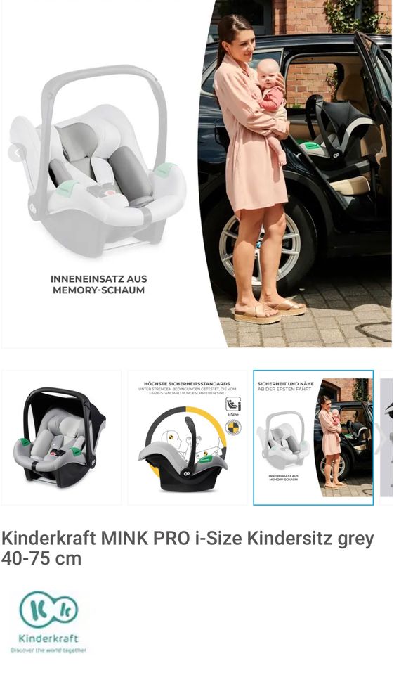 Autoschale, Autositz Babyschale Kinderkraft MINK PRO i-Size in Hamburg