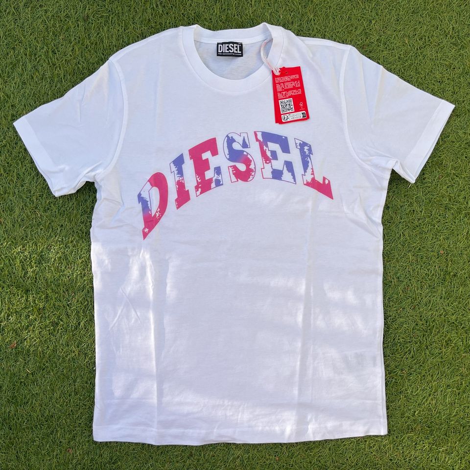 Diesel Herren T-Shirt Weiß Gr. L (Konfektion 52) NEU in München