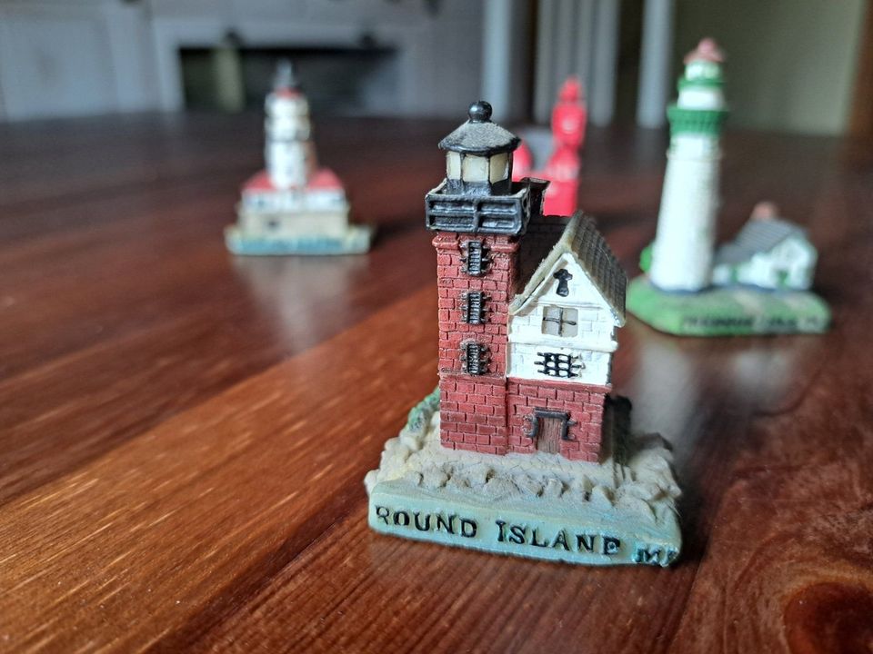 Leuchttürme, Handarbeit, 4 Miniaturen , USA Souvenirs in Essen