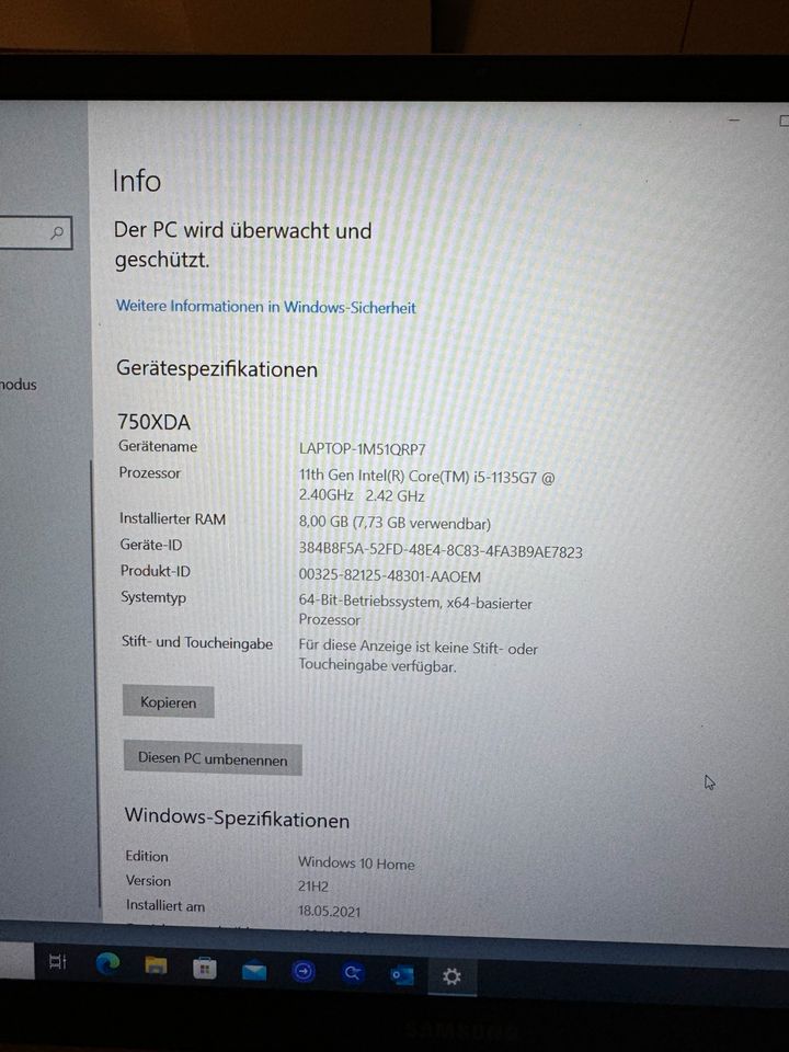 Samsung Notebook 750XDA in Heidelberg