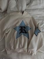 Review Hoodie Creme Beige Blau Stern Bestickt Oversize Baden-Württemberg - Heidelberg Vorschau