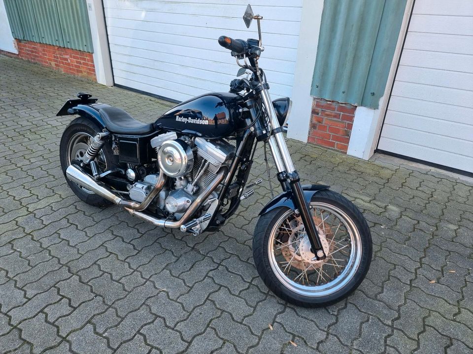 Harley Davidson Dyna Super Glide FXD S&S Bobber Umbau 110cui in Estorf