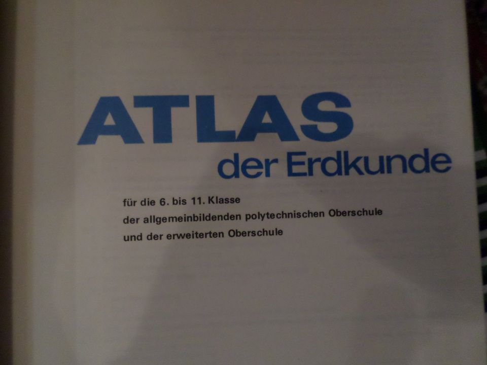 DDR Atlas für Erdkunde Klasse 6-11 ,Schulbuch in Berlin