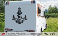 Anker, Leuchtturm Aufkleber | Wohnmobil, Wohnwagen Camping Nordrhein-Westfalen - Viersen Vorschau