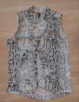 Kurze Bluse Top Amisu Gr. 38 M Schlangen Optik / Snake Print Pankow - Karow Vorschau