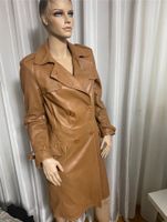 Extravagantes Design echt Leder Mantel Trenchcoat Gr 38 Np 1200 Baden-Württemberg - Stutensee Vorschau