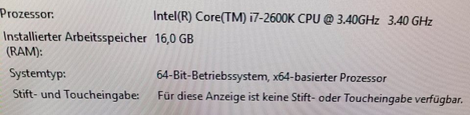 Asus Pc Intel Core i7 3,40GHz 16GB RAM 500HDD Nvidia Geforce in Düsseldorf