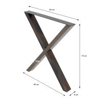2er Set Tischbeine Tischgestell X-Design 60x73cm Nordrhein-Westfalen - Wiehl Vorschau