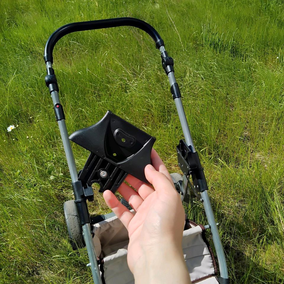 3 in 1 Kinderwagen, rosa/beige, Buggy, Autositz von Pluto Skyline in Braunschweig