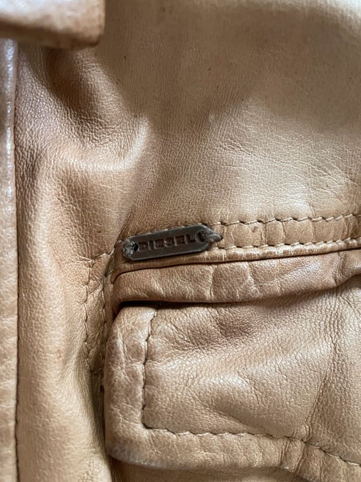 Diesel Lederjacke beige/cognac XL/XXL Blouson in München