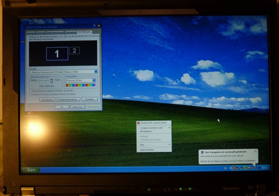 Lenovo Thinkpad T61 Bildschirm 14,1 inch 16:10 in Arzberg