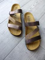 BONOVA Pantolette Klettverschluss Soft-Fußbett Gr. 38 bronze NEU Häfen - Bremerhaven Vorschau