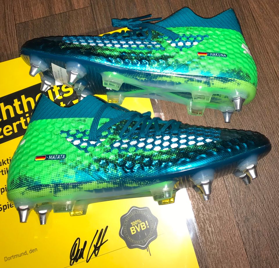 Matchworn Boots Marco Reus + Zertifikat kein BVB Trikot Dortmund in Lengerich