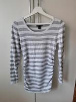 H&M Mama Pullover weiß grau Streifen gestreift XS S Baden-Württemberg - Weinstadt Vorschau
