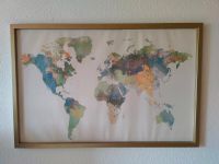 IKEA Björksta Gerahmtes Bild Weltkarte 91x61cm Hessen - Rodgau Vorschau