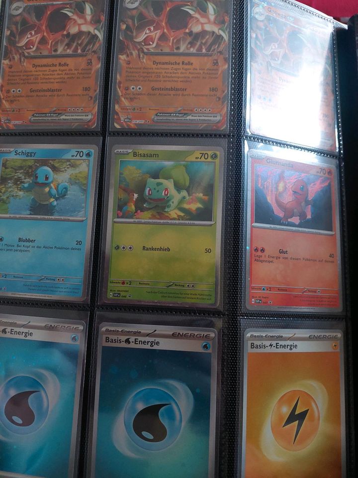 Pokemon Karten 151 Set Mew Gold Bisaknosp Holo Glurak Sammlung in Oberasbach