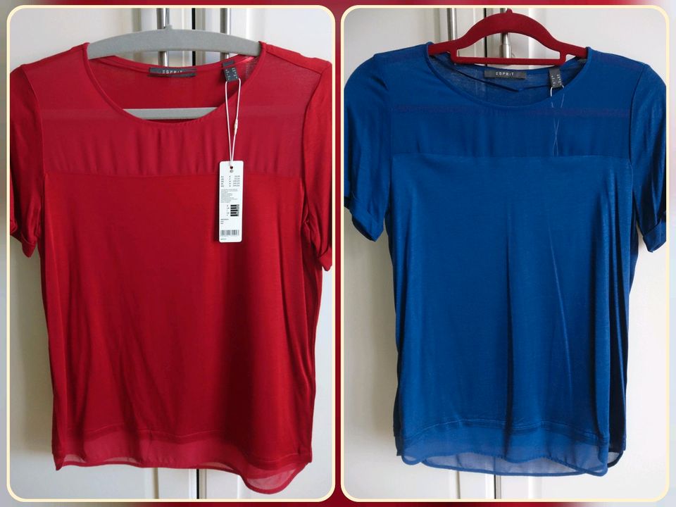 NEU 2 Blusentops Shirts von Esprit Gr. XS / 34 in Frankfurt am Main