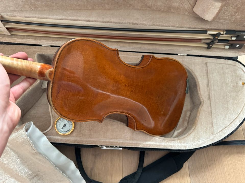 Historische 4/4 Geige (Hopf) inkl. zwei Bögen und Geigenkoffer in Krefeld