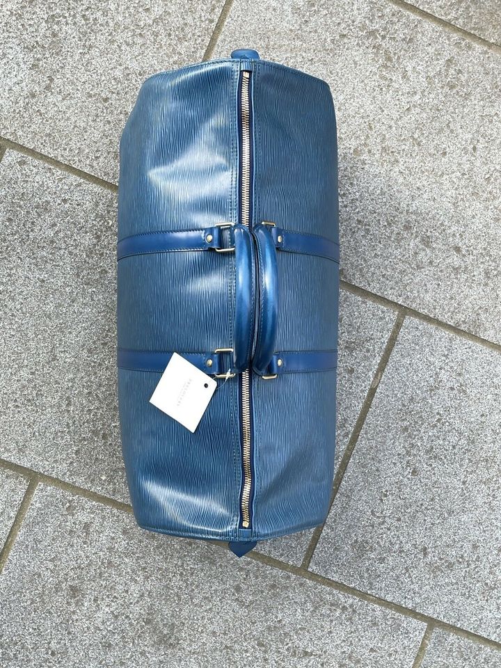 LOUIS VUITTON Reisetasche KEEPALL 50 EPI TOLEDO Bleu Blau Tasche in Hamburg