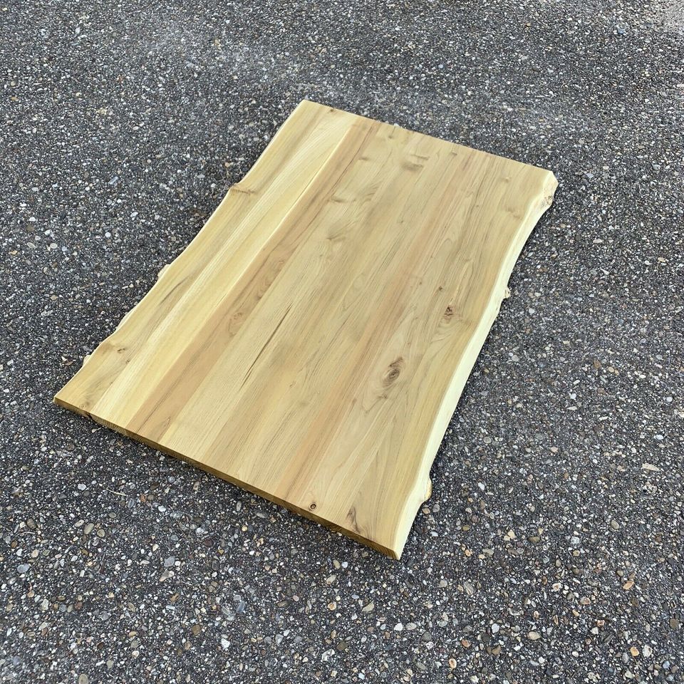Tischplatte Akazie Massiv Holz mit Baumkante Platte 1300/850/40mm in Nittendorf 