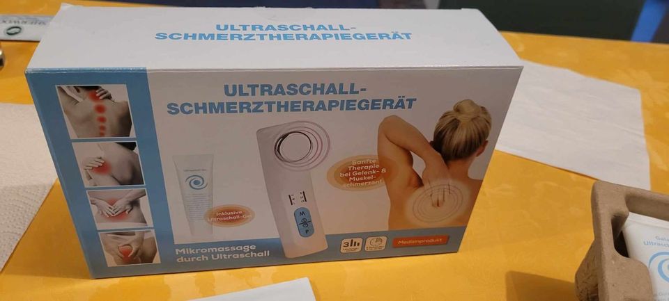 Ultraschall-Schmerztherapiegerät inklusive Ultraschall-Gel - neu in Lathen