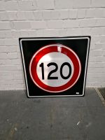 Schild Deko 120 km/h  Aluschild großes Leichtmetallschild Niedersachsen - Lingen (Ems) Vorschau