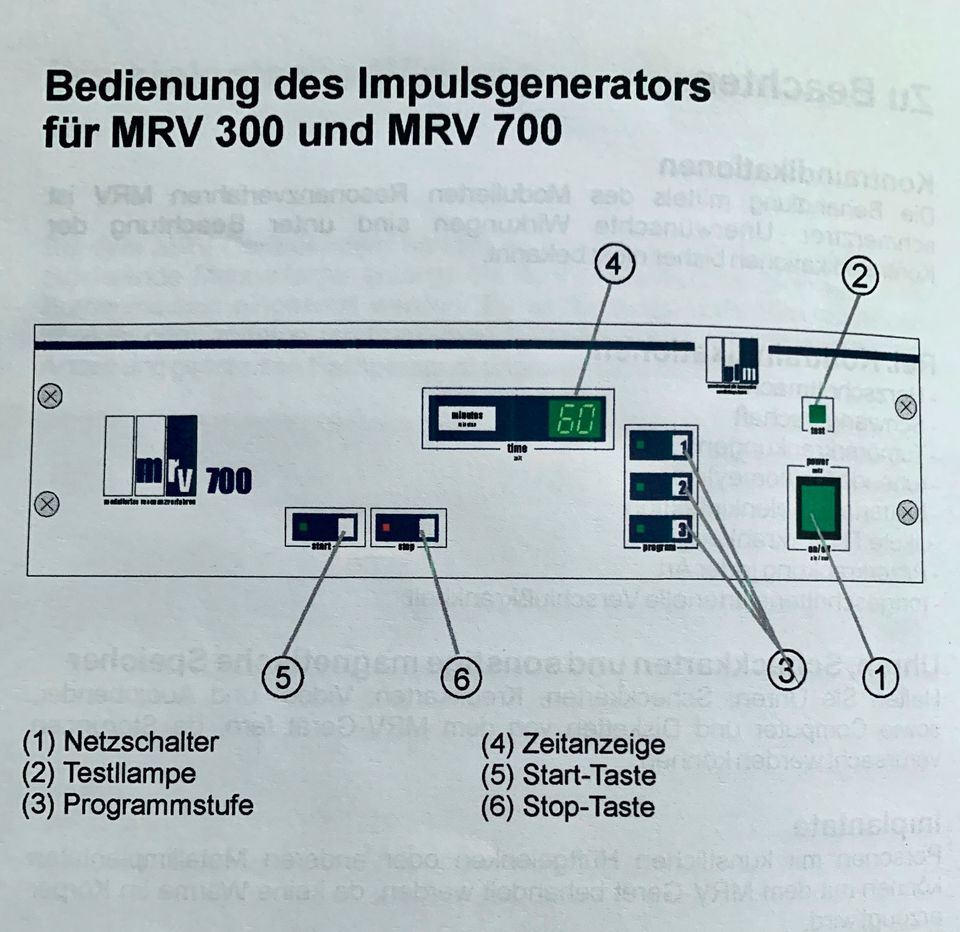 MRV 700 Magnetfeld Therapieliege (9mT) in Höhr-Grenzhausen