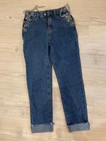 Dunkelblaue Jeans mit Kettendetails Bayern - Hersbruck Vorschau